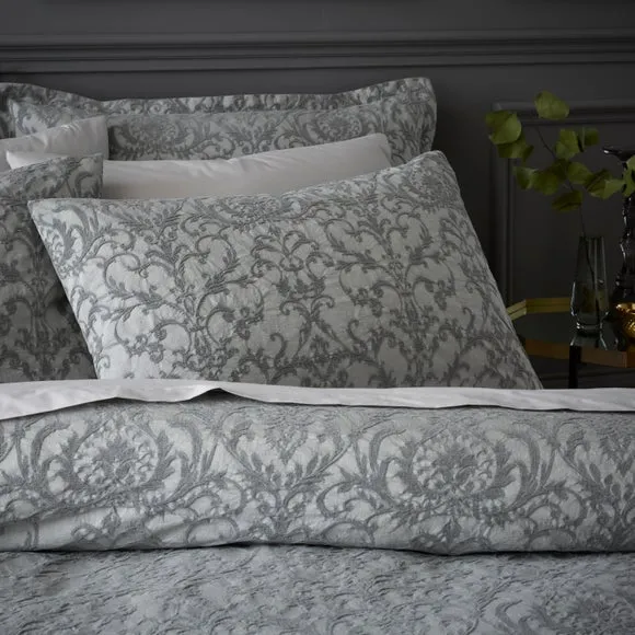 Margot Damask Jacquard 100% Cotton Duvet Cover & Pillowcase Set 2
