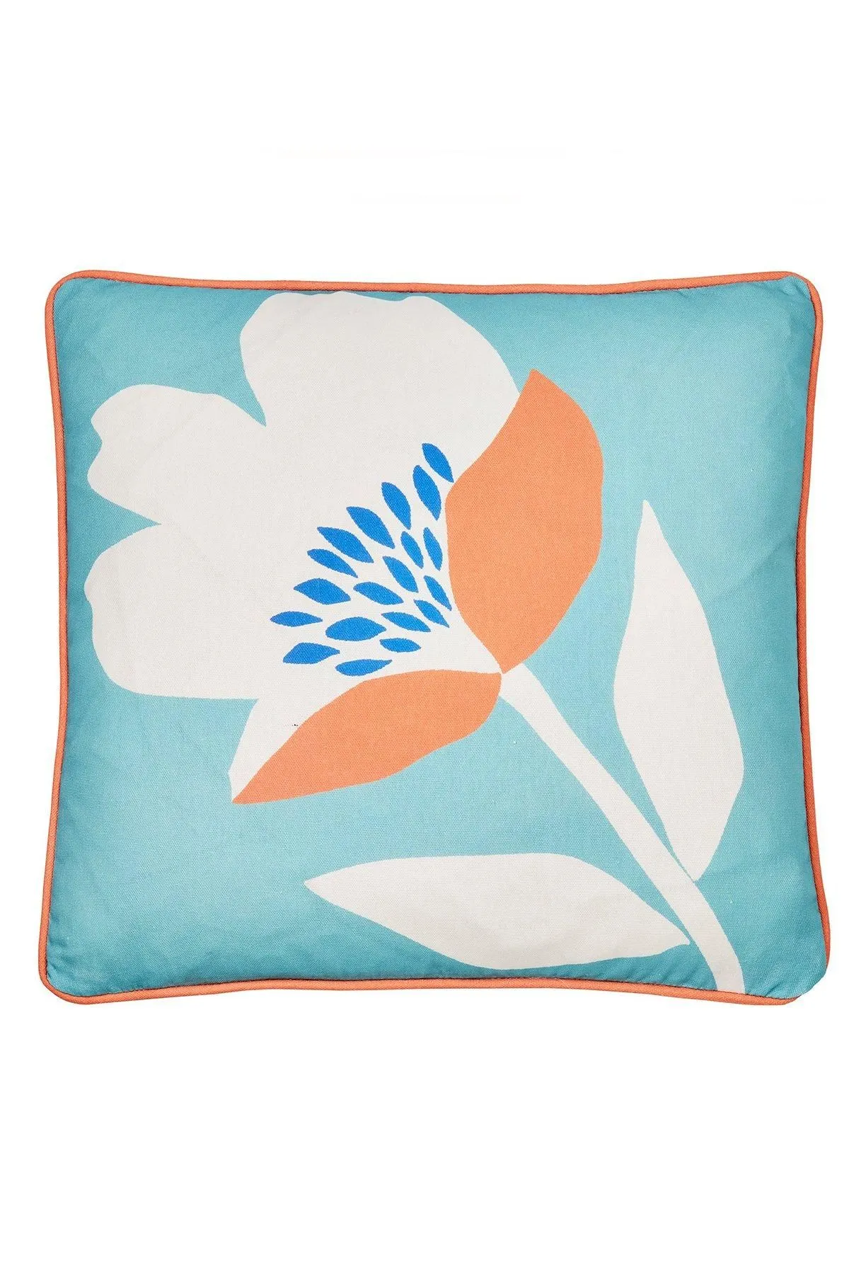Fusion 'Luna' Outdoor Water & UV Resistant Garden Filled Bench Cushion in Duck Egg Blue 2