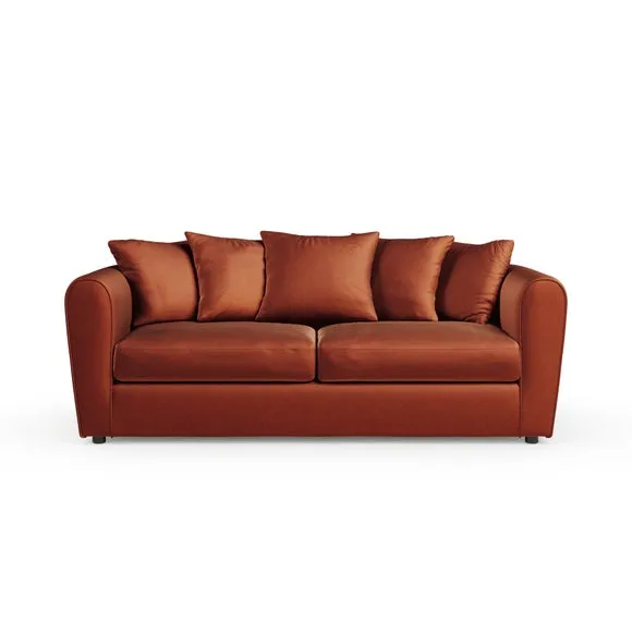 Blake Curved Arm Opulent Velvet 3 Seater Sofa 6