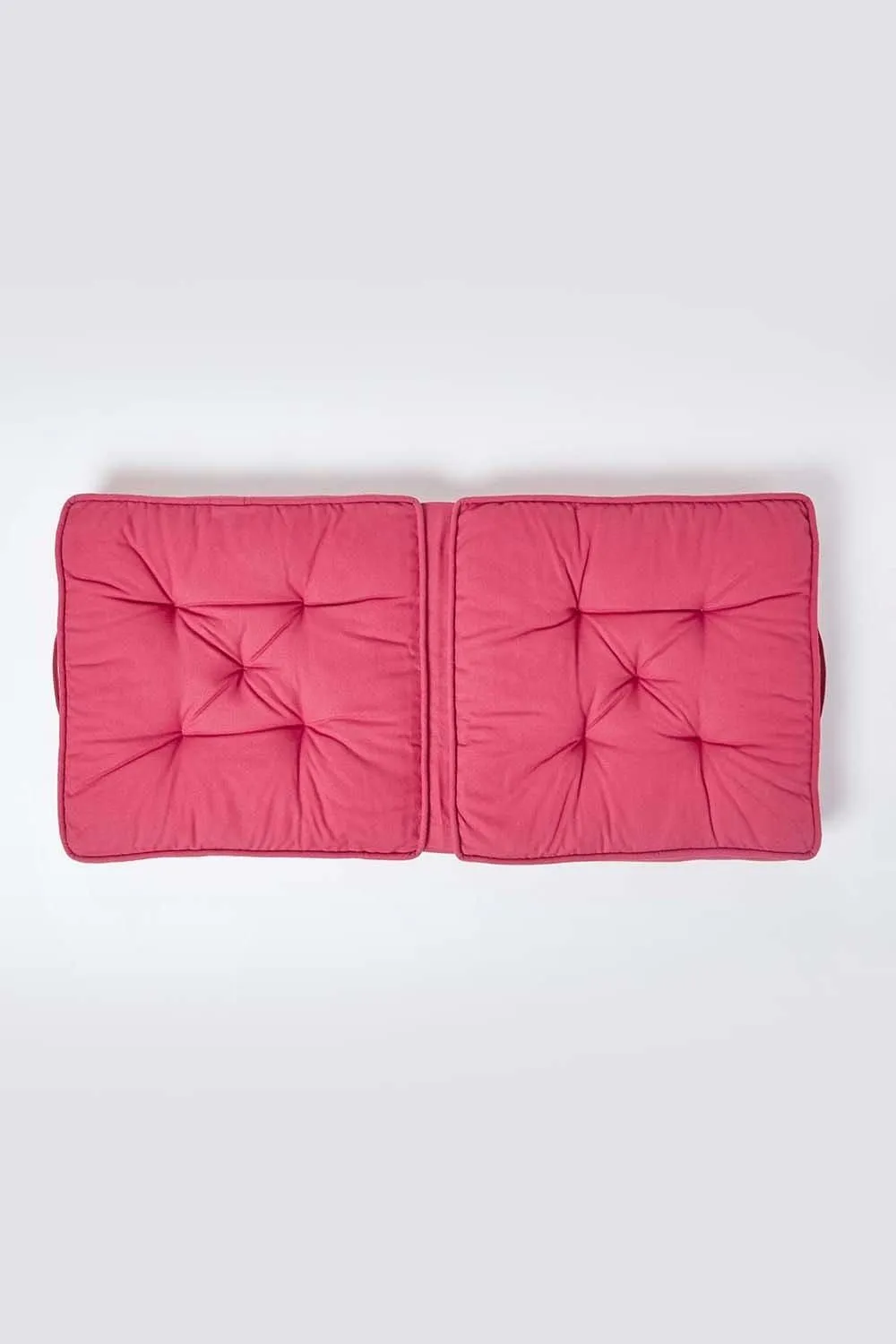 Homescapes Cotton Travel Support Booster Cushion in Red 3