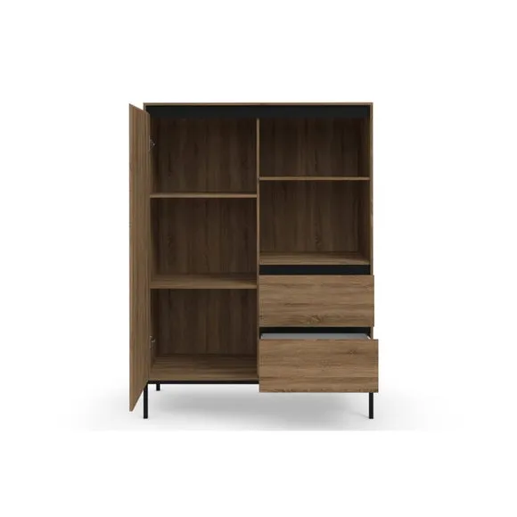 Bari Highboard, Oak Effect 5