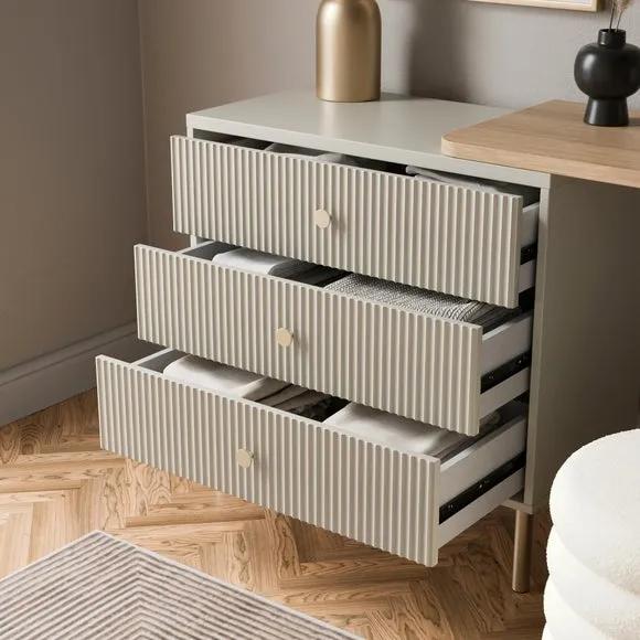 Georgi 3 Drawer Chest Dressing Table 3