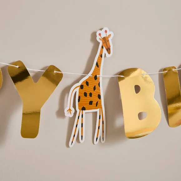 Happy Birthday Animal Paper Bunting 2