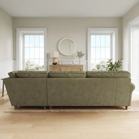 Flori Soft Chenille Corner Sofa 3