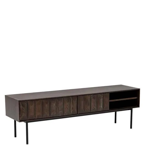 Amos TV Low board - In Espresso Brown Lacquer Finish - Measuring: W160 x D41 x H50cm