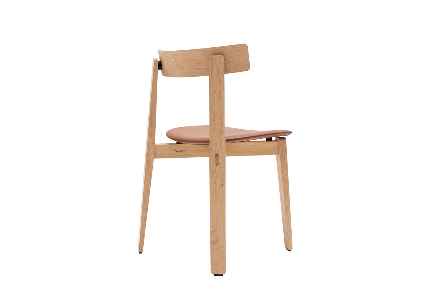 Gazzda Nora Dining Chair in Dakar Leather Whisky 1