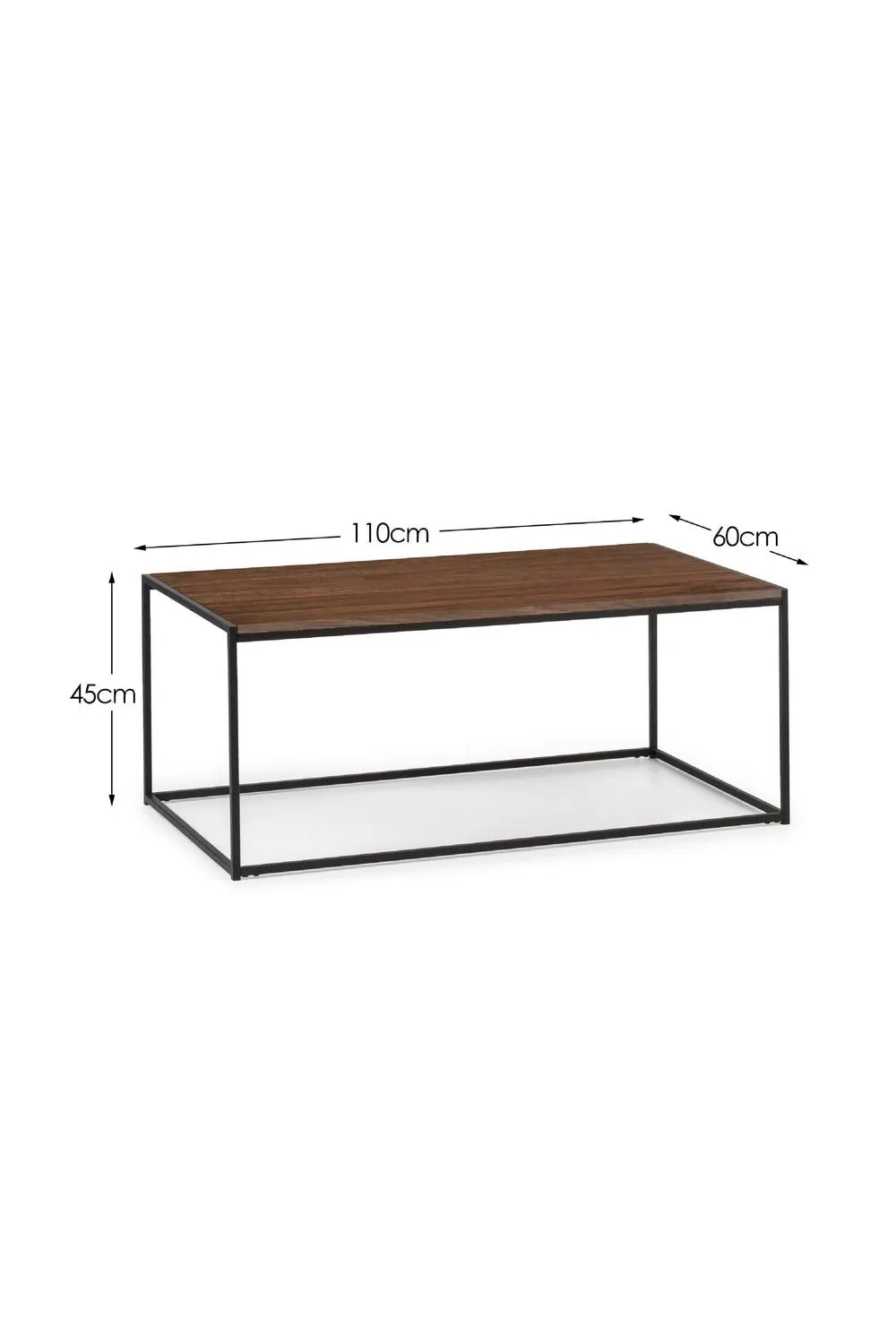Julian Bowen Tribeca Rectangular Coffee Table in Walnut 4