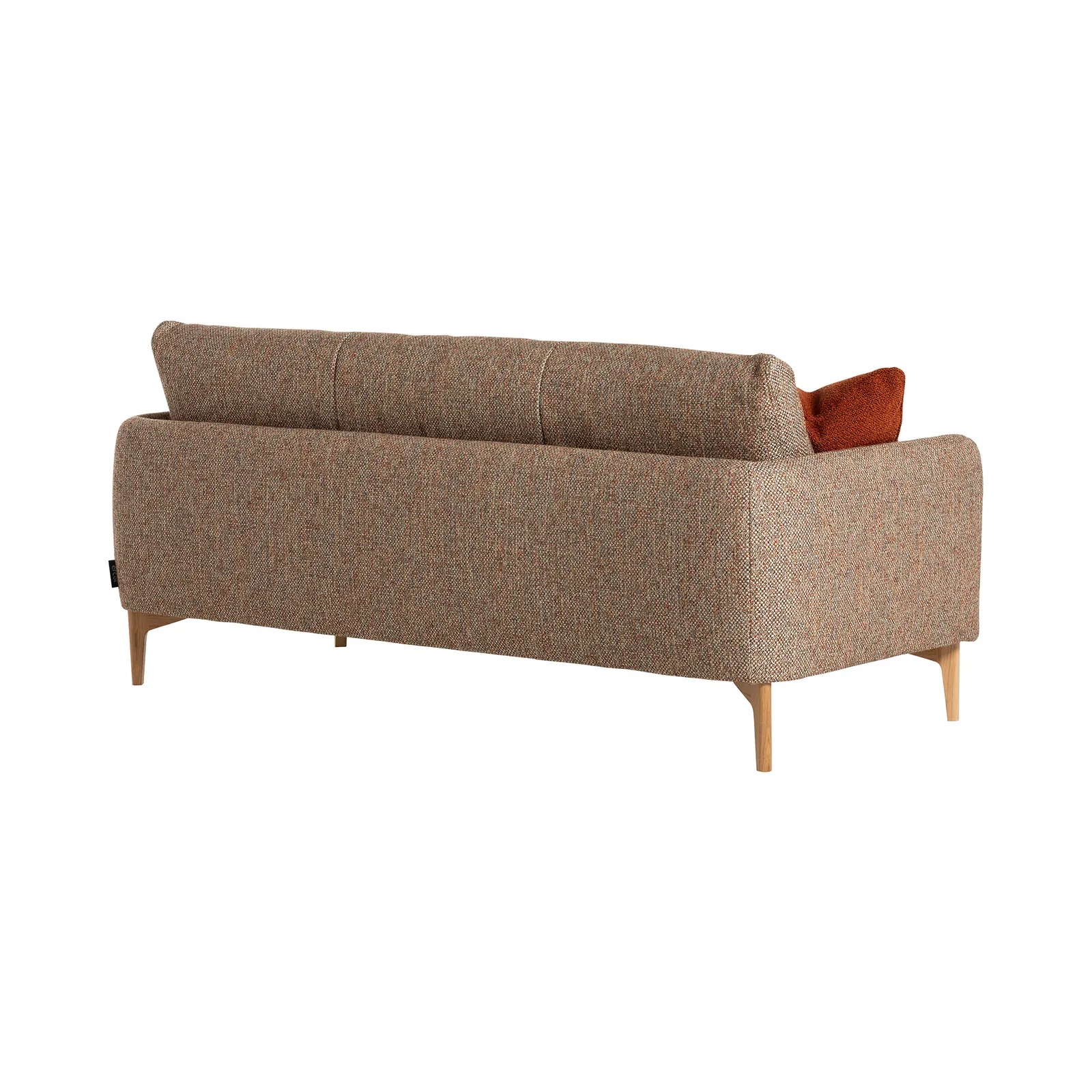 Ercol Aosta Large Sofa, Brown Fabric | Barker & Stonehouse 6