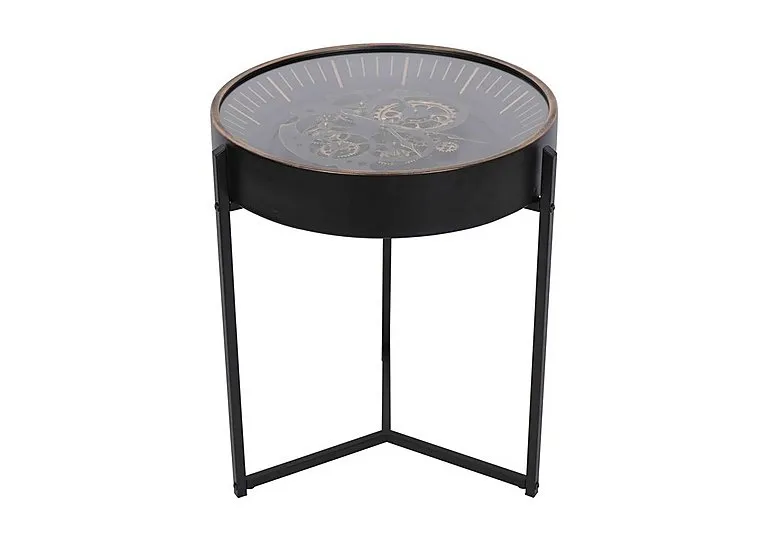 Palladium Side Table - Black & Gold