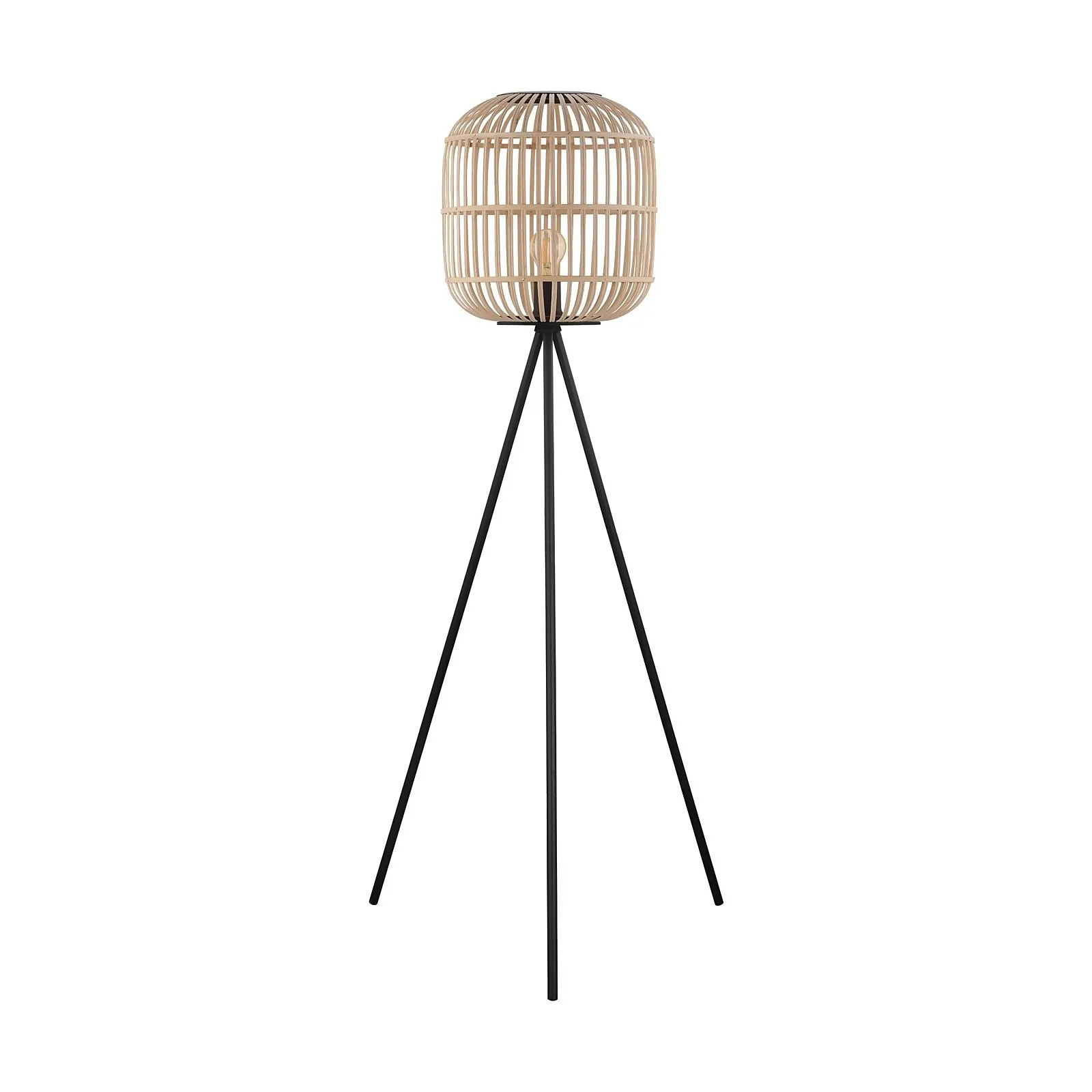 Eglo Bordesley Wooden Floor Lamp
