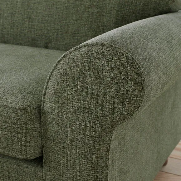 Flori Chenille Soft Texture Corner Chaise Sofa 4