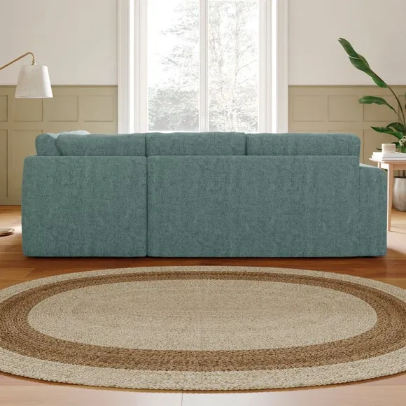 Abel Vintage Soft Chenille Corner Sofa 2