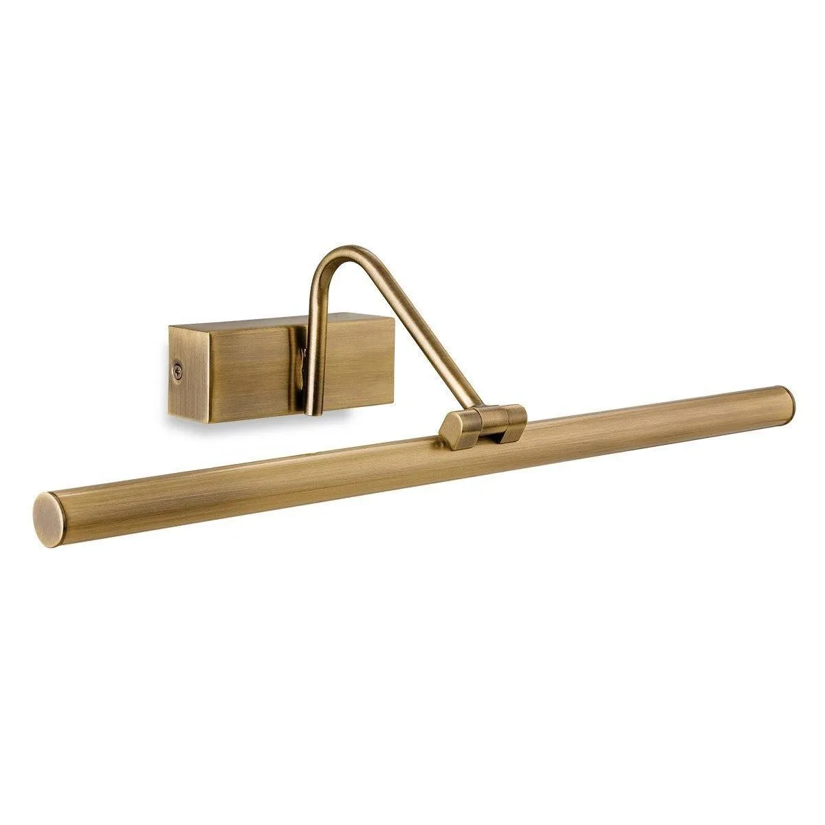 Netlighting LED 1 Light Picture Wall Light Antique Brass in Gold