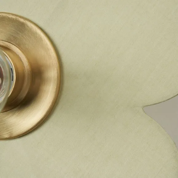 Flower Fabric Plug In Wall Light 3