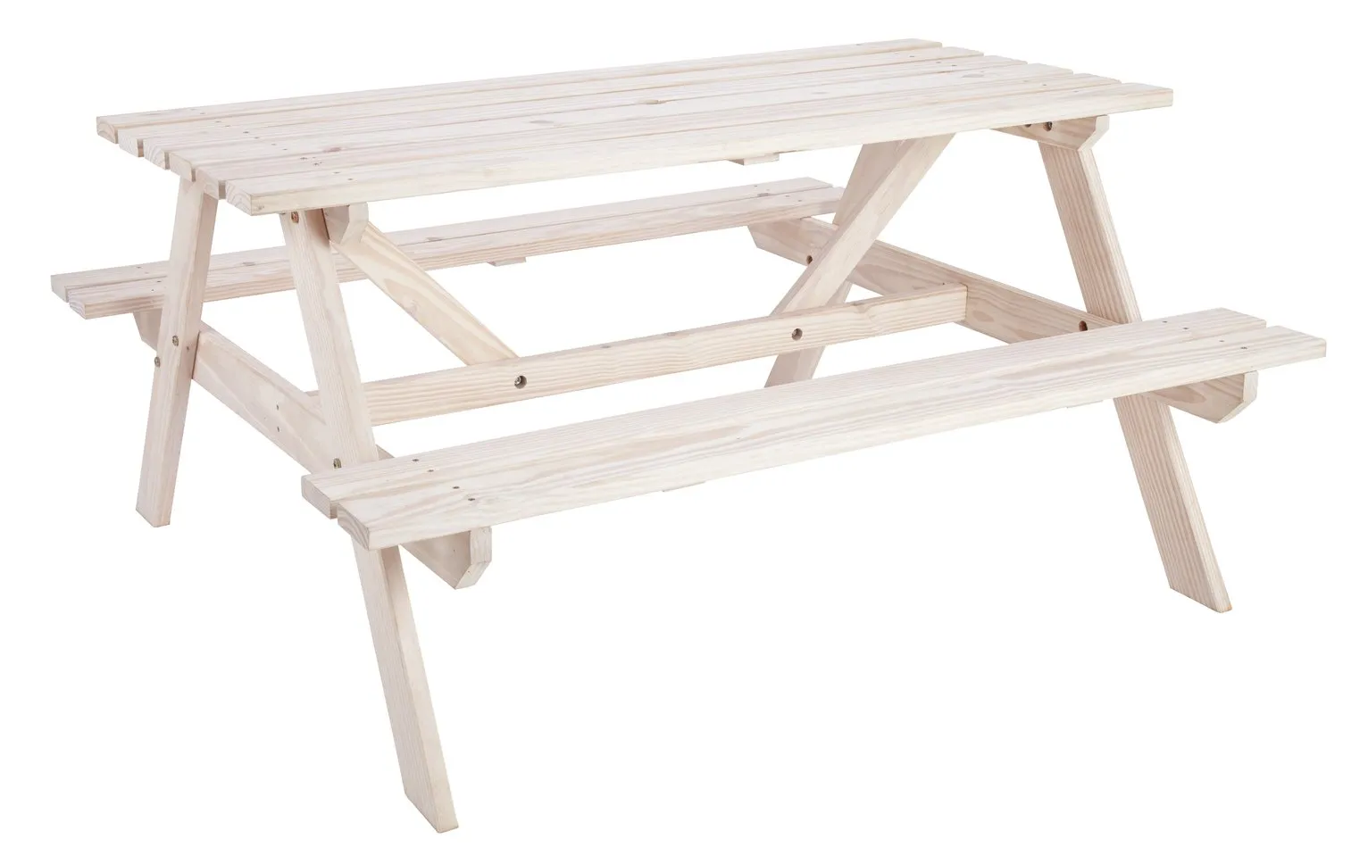 Argos Home Wooden 4 Seater Picnic Table - White