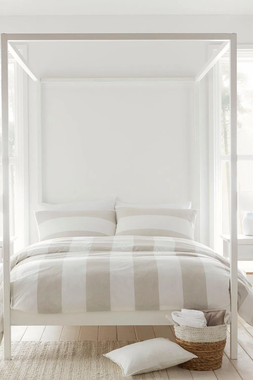 Upton Stripe Single Duvet Set