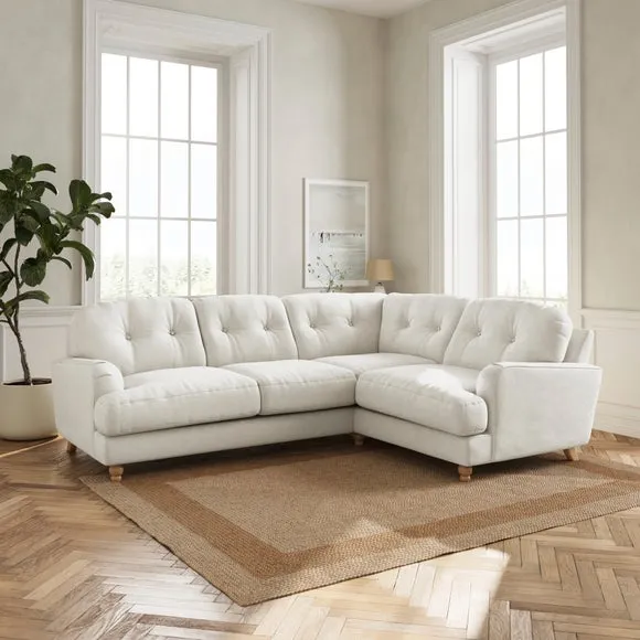 Martha Chenille Soft Texture Full Corner Sofa 1