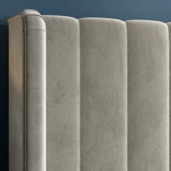 Alara Pleated Velvet Bed Frame 4