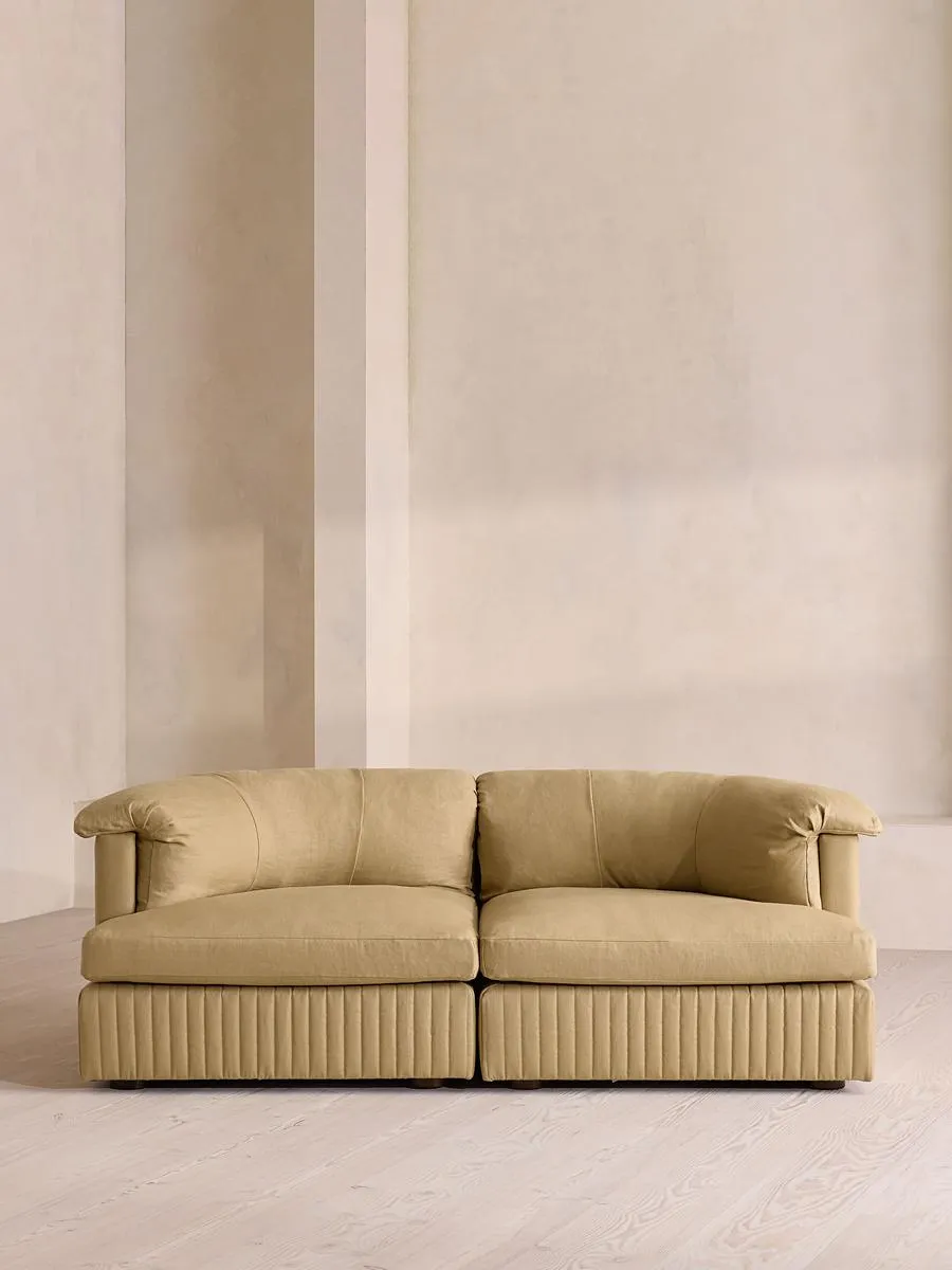 Oona Modular Sofa, Three Seater, Linen, Wheat