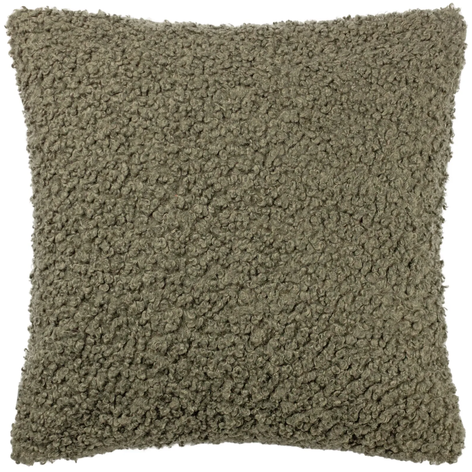 Yard Cabu Chunky Boucle Cushion Khaki, Green 2