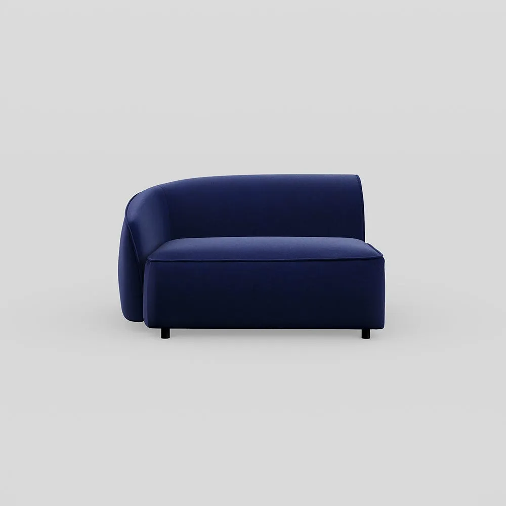 Heal's Aurelie Large Corner Module LHF Smart Luxe Velvet Midnight 1
