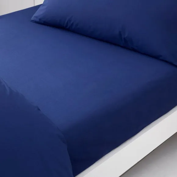 Set of 2 Pure Cotton Fitted Bed Sheets 1