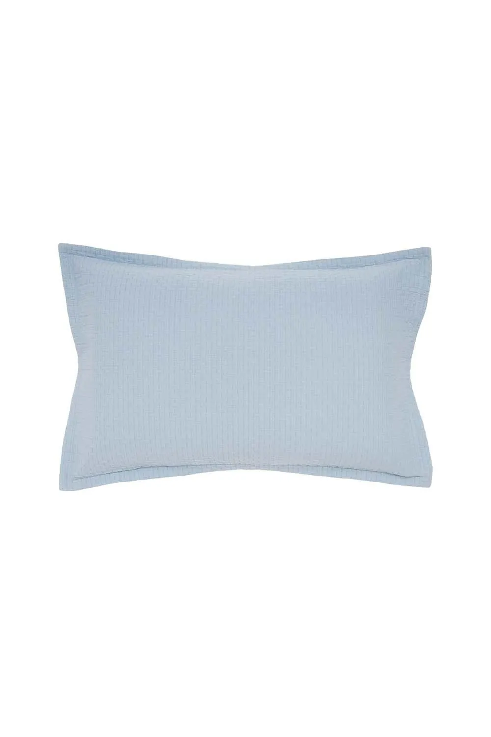 Murmur 'Hush' Cotton Percale Oxford Pillowcase in Blue
