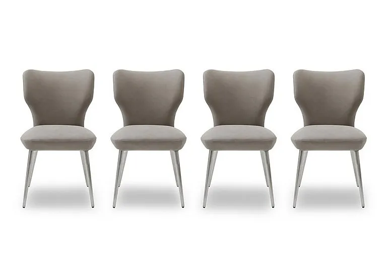 Elegante Set of 4 Dining Chairs - Taupe