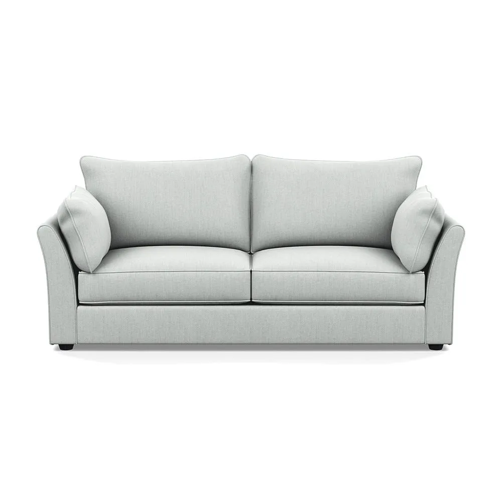 Heal's Tailor 4 Seater Sofa Broadweave Tin Black Feet 1