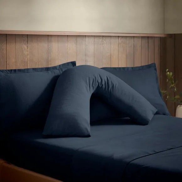 Soft & Cosy Luxury 100% Brushed Cotton V-Shape Pillowcase