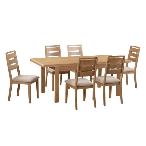 Curve Set of 2 Dining Chairs, Faux Linen 5