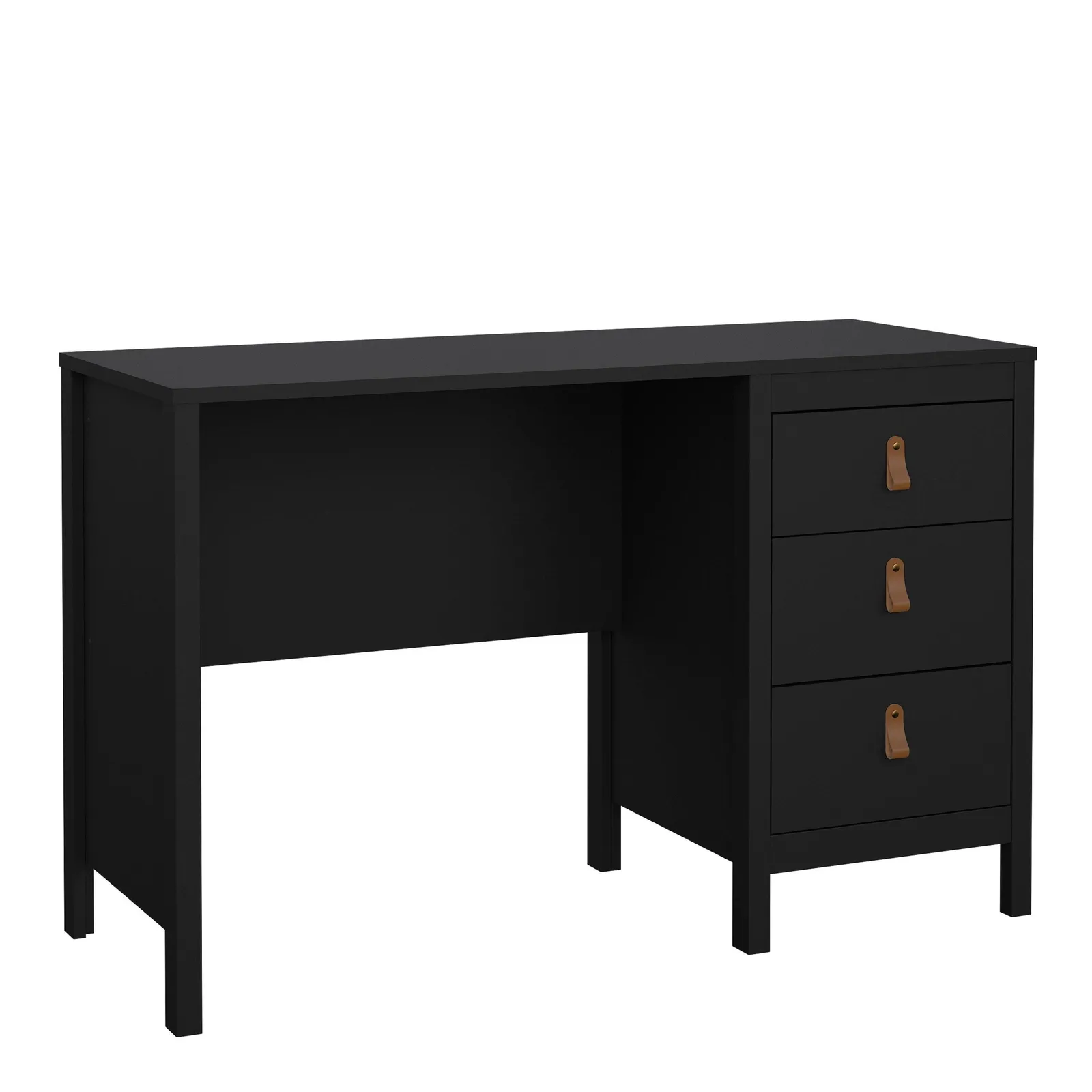 Furniture To Go Barcelona Desk 3 Drawers in Black