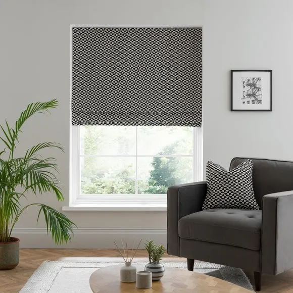 Geo Checkerboard Roman Blind 1