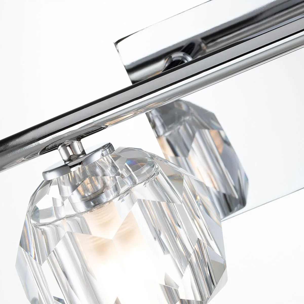 Netlighting Quoizel Regalia Wall Lamp Polished Chrome 3000K IP44 in Grey 4