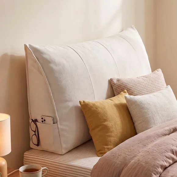 Velvet Headboard Bolster Cushion 1