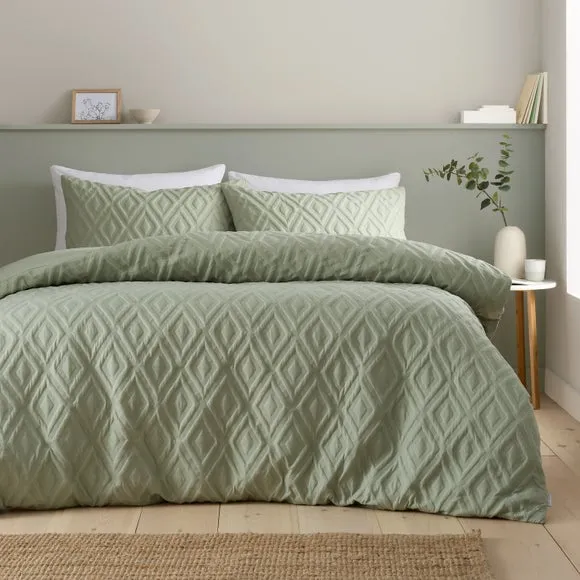Catherine Lansfield Jacob Geo Duvet Cover and Pillowcase Set 1