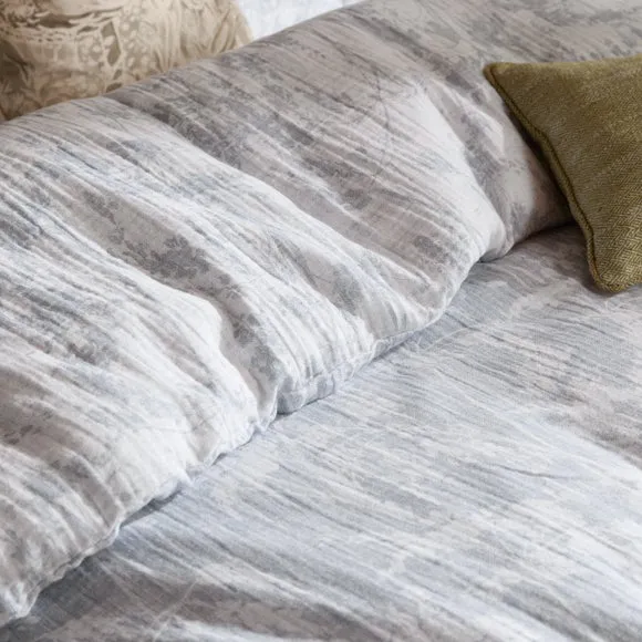 Voyage Braeflower 100% Cotton Muslin Duvet Cover & Pillowcase Set 2