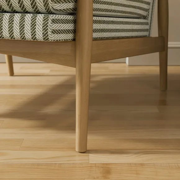 Nelson Churchgate Herringbone Stripe Occasional Armchair 5