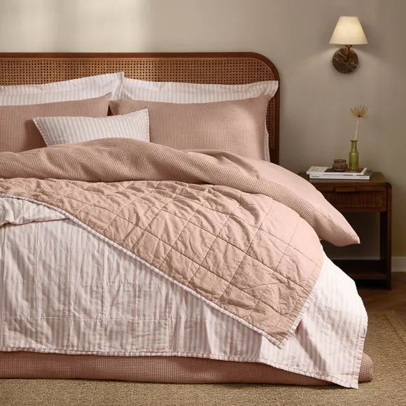 Yard Hebden Stripe 100% Cotton Bedspread