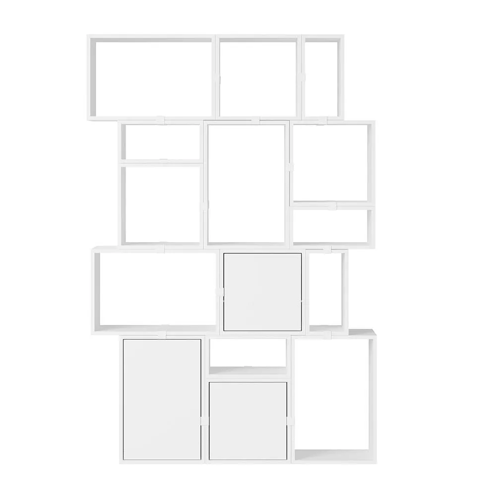 Muuto Stacked Storage System Bookcase Configuration 2 White 2