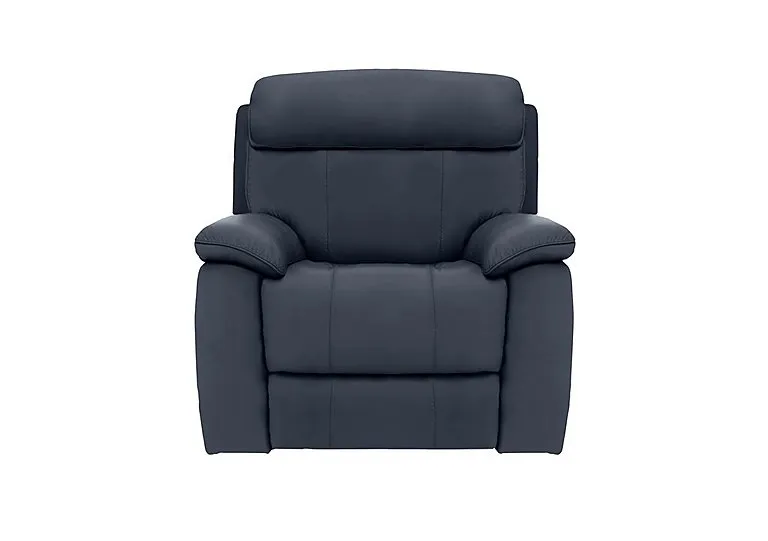 Moreno Leather Armchair - BV Ocean Blue