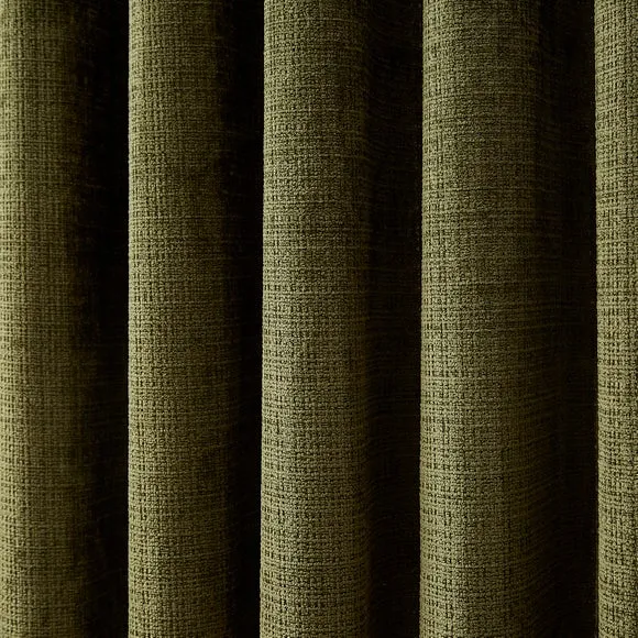 Cashton Chenille Heavyweight Eyelet Curtains 3