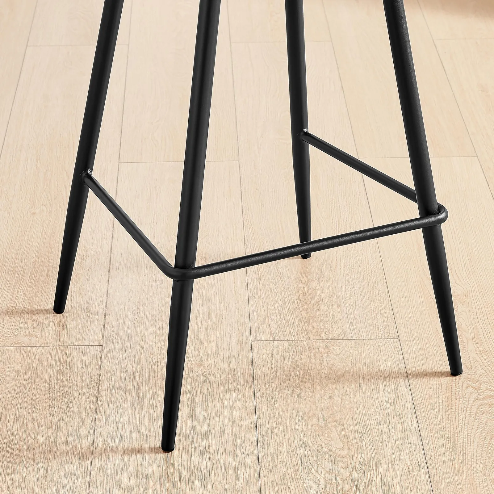 FurnitureboxUK Catriona Fabric Counter Stools Set of 2 in Cream 5