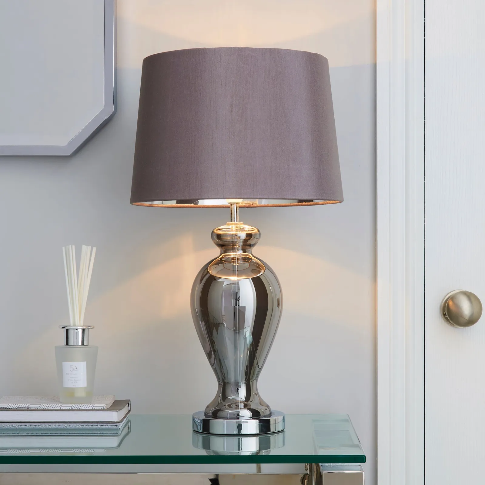 Sinton Urn Chrome Table Lamp Chrome