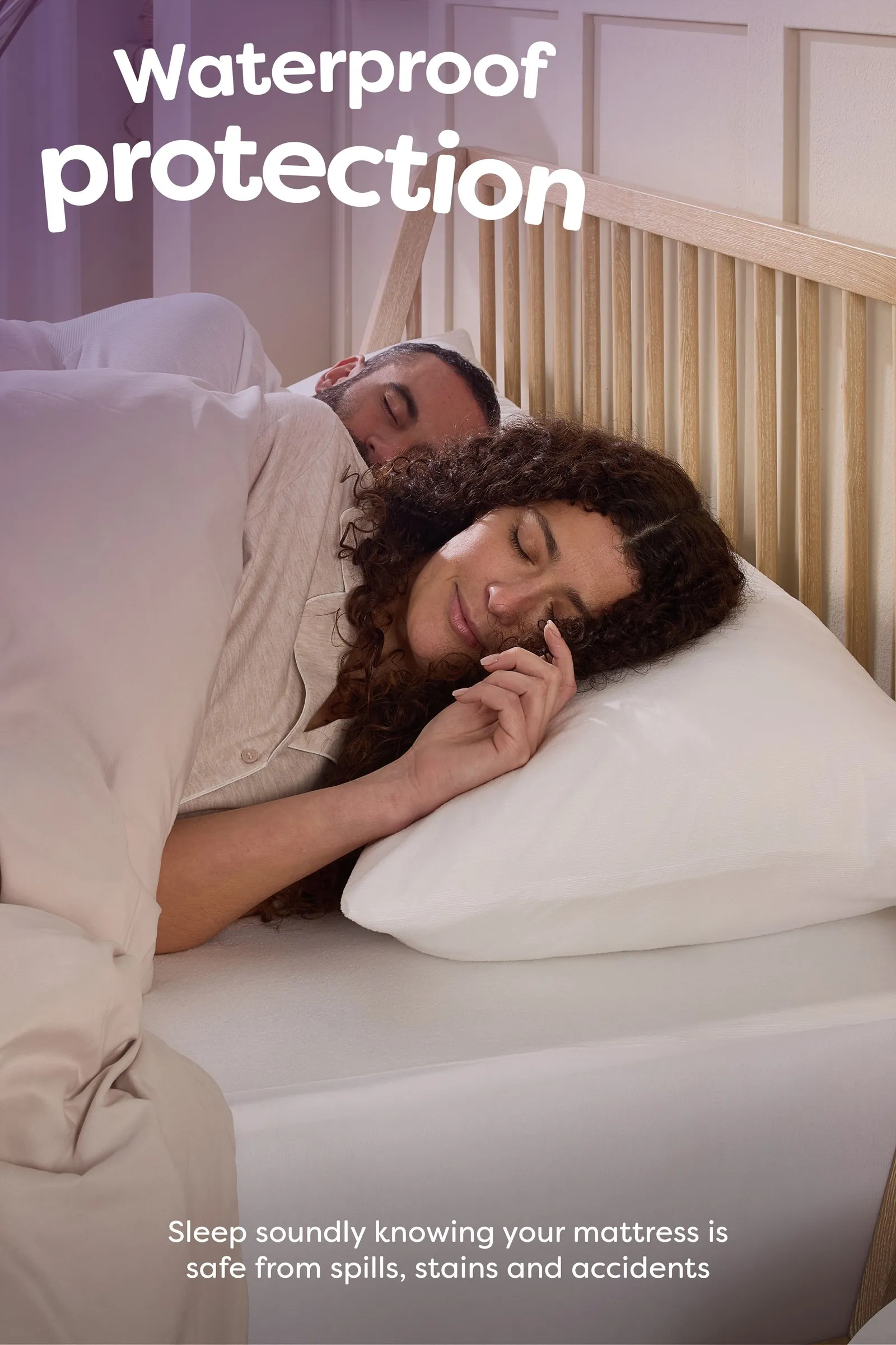 Slumberdown Waterproof Protect Mattress Protector in White 2