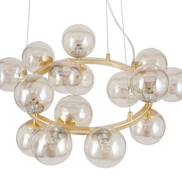 Vecchio Glass Ball 15 Light Ceiling Light 3
