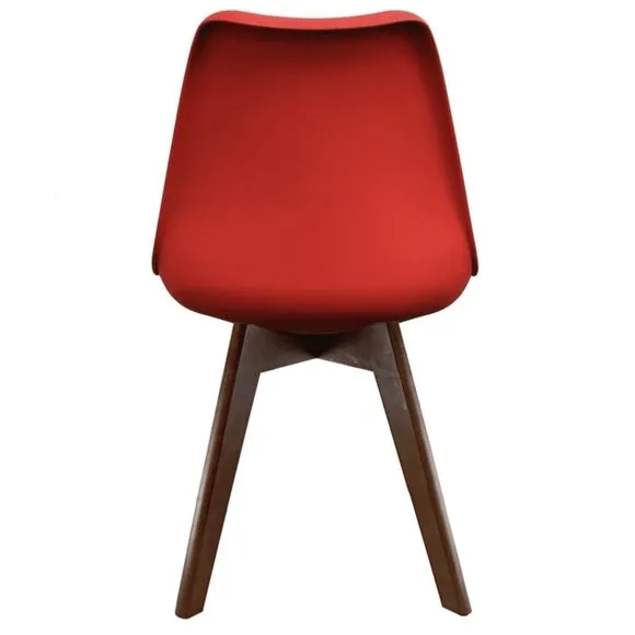 Fusion Living Soho Plastic Dining Chair with Squared Legs 6