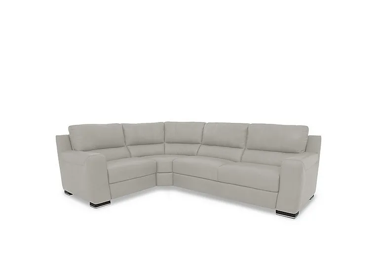 Viali Leather Left Hand Facing Corner Sofa