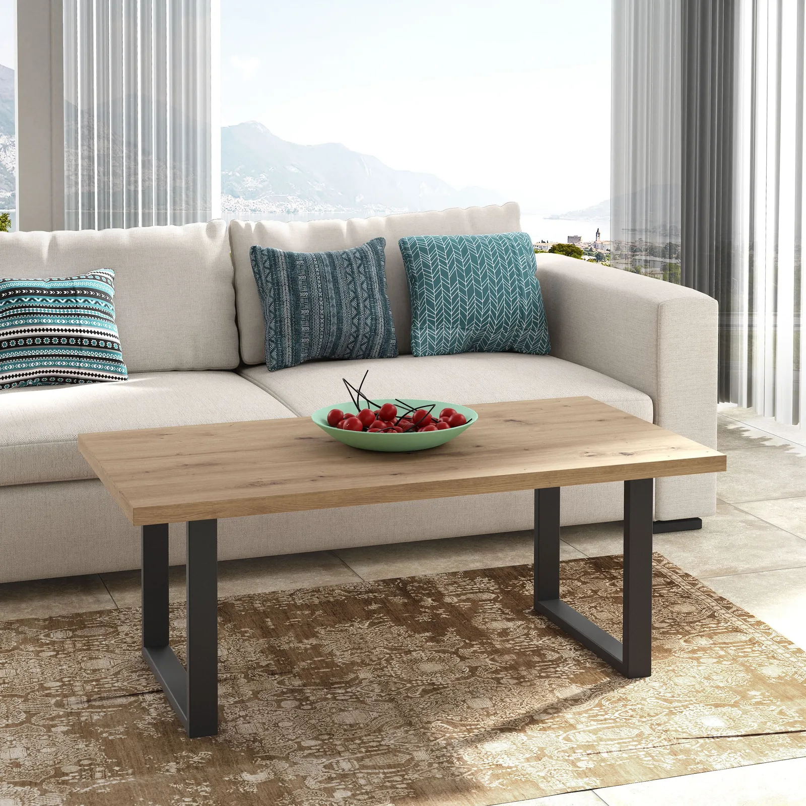 Furniture To Go Atlantic Coffee Table in Artisan Oak in Brown 3