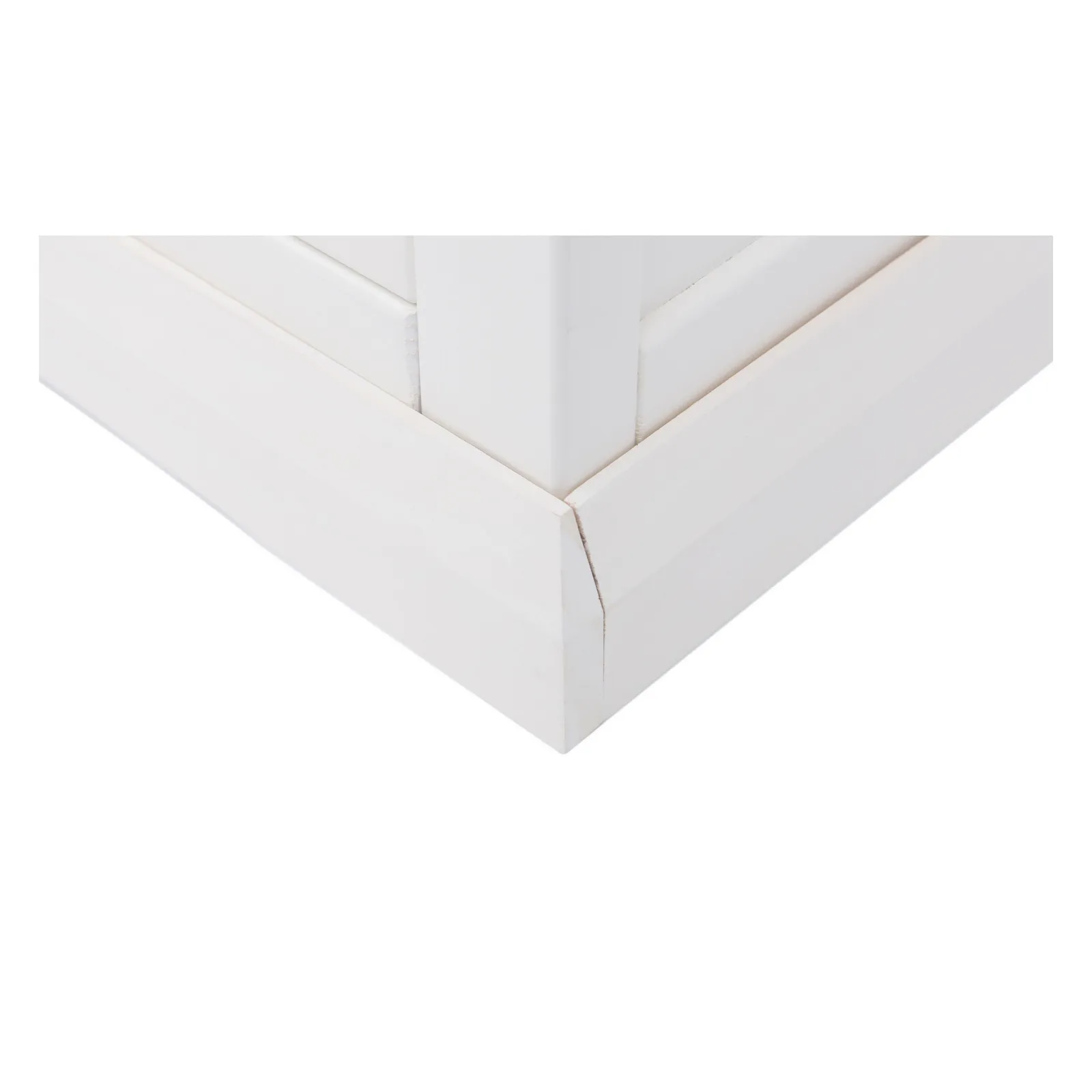 Cabinet Bits Cosenza Off-White 1 Drawer TV Cabinet Chrome Cup Handle 6